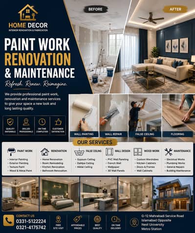 Renovation fabrication interior