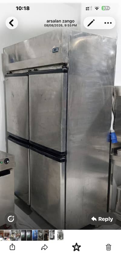 commercial two  door fridge