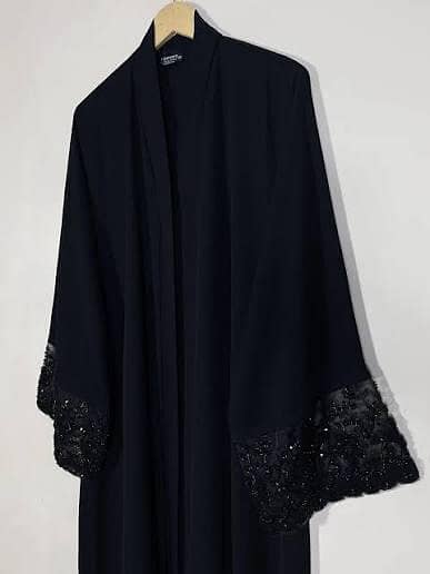 black simple abaya designs