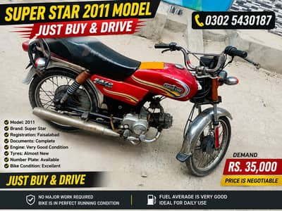 Super Star 2011 Model Bike for Sale – Excellent Condition