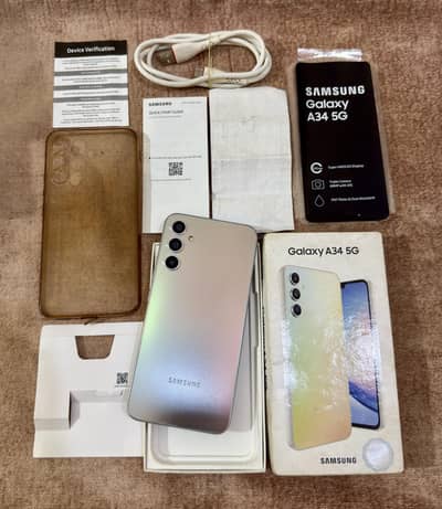 Samsung A34 5G (8gb 256gb) Complete Box