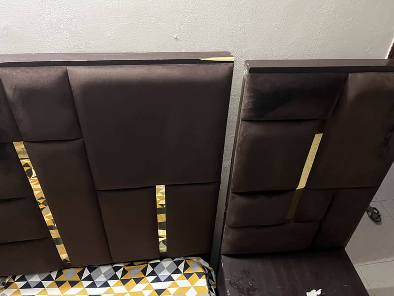 Bed set with side table and dressing table 2