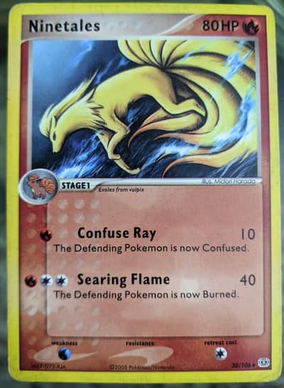 Pokemon Ninetales Ex Emerald