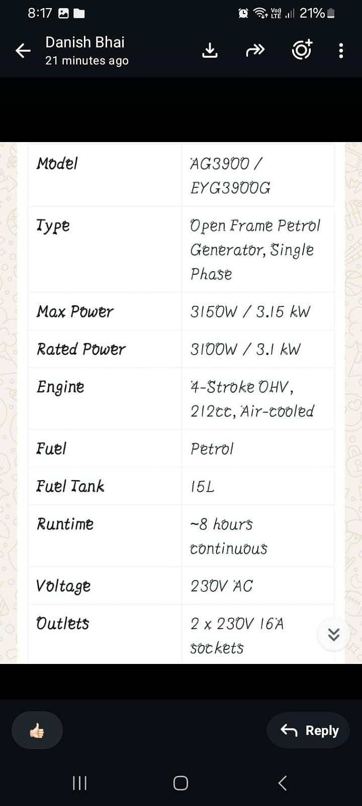 generator for sell 3