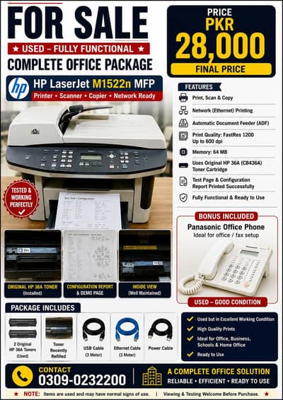 HP LASER JET M1522n