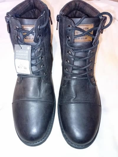 primark men's black boots-New unused