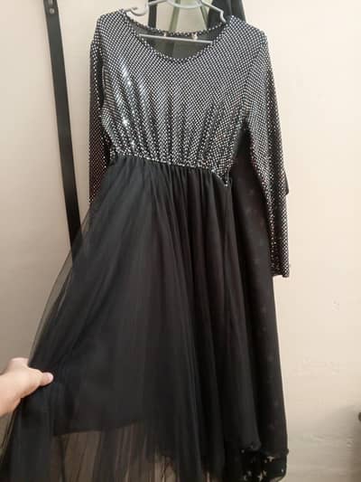 black n silver firock beautiful combination of colours