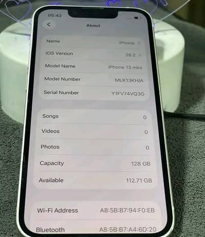 Apple iPhone 13 mini 128 GB non PTA 03288752882 my WhatsApp number