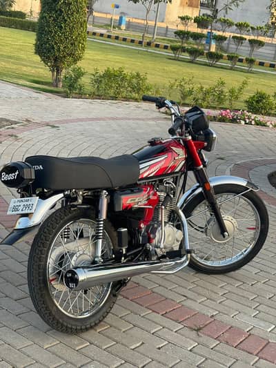 HONDA CG 125 2026 MODEL RED MODIFIED