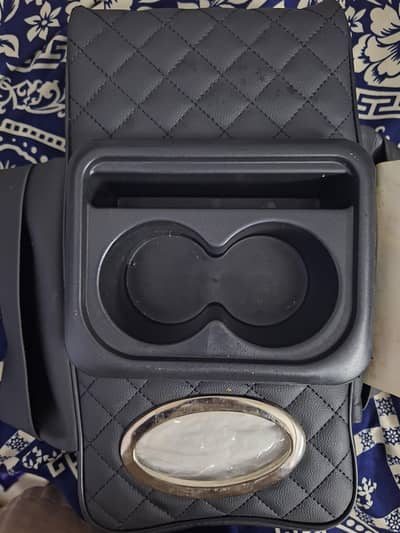 new side two glass holder plus tissue box