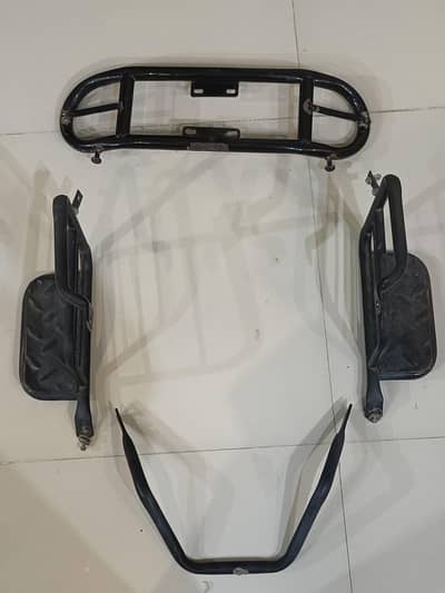 honda pridor safe guard and foot rest back frame 03313600538