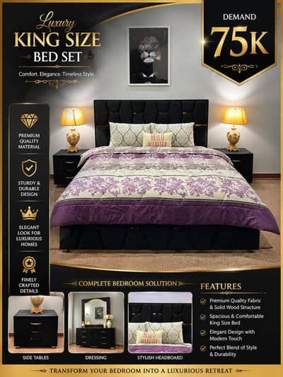 Complete  King Size bedroom set | Double Bed Set