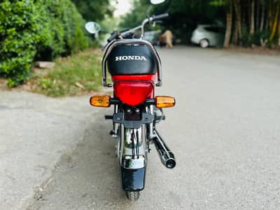 all okay bike red colour bike 2024 model Islamabad number