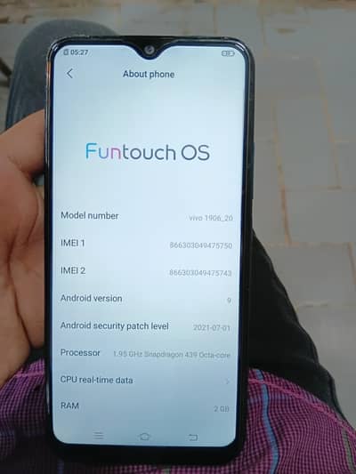 Vivo Y11 origional wala ha 2/32 dual sim pta approved