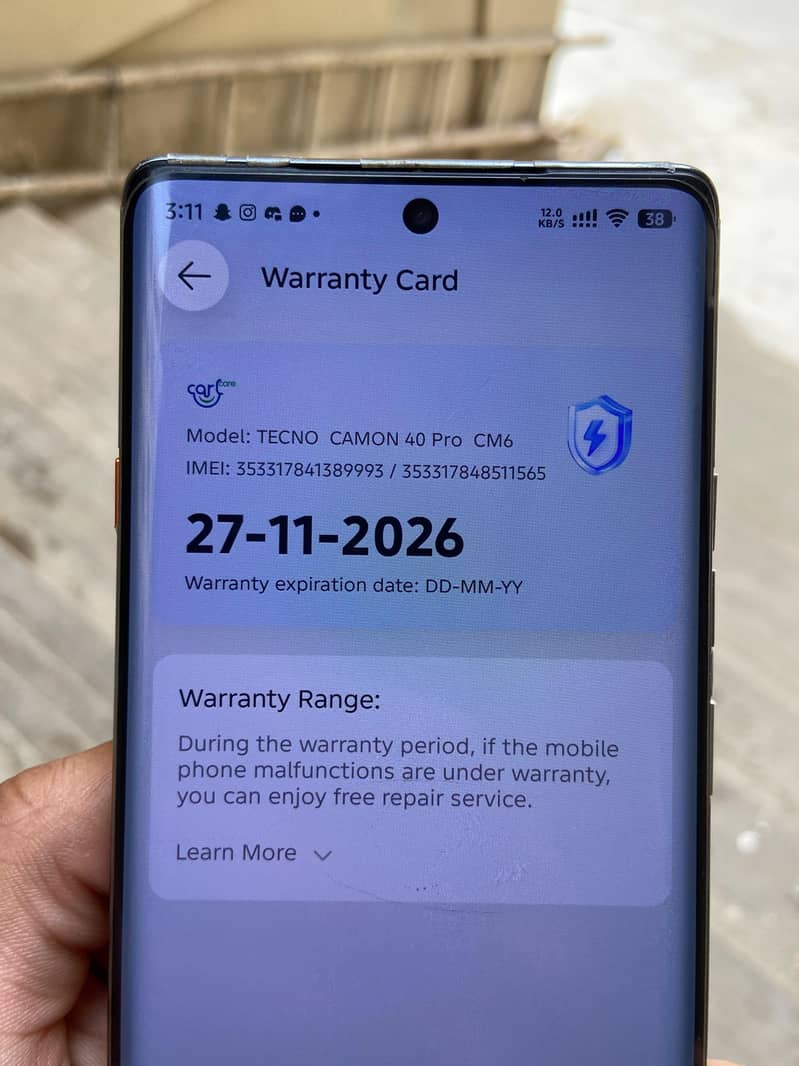 Tecno CAMON 40 Pro 5