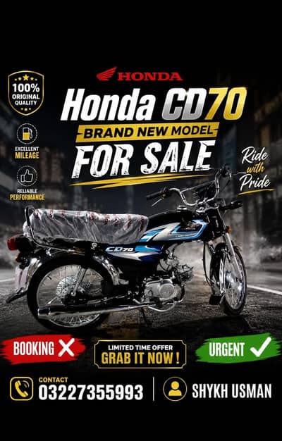 Honda CD 70 in black colour