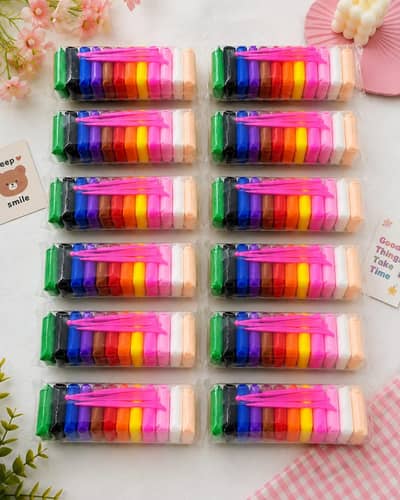 12 packets of clay