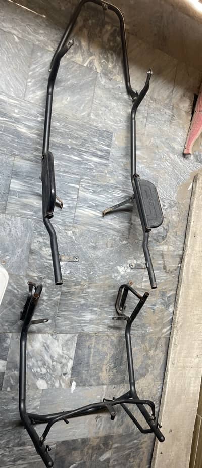 Electric scooty Safety iron pipes