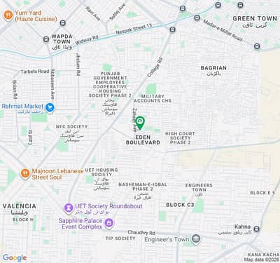 4 Marla Plot Available for Sale in Eden Residencia College Road Lhr.