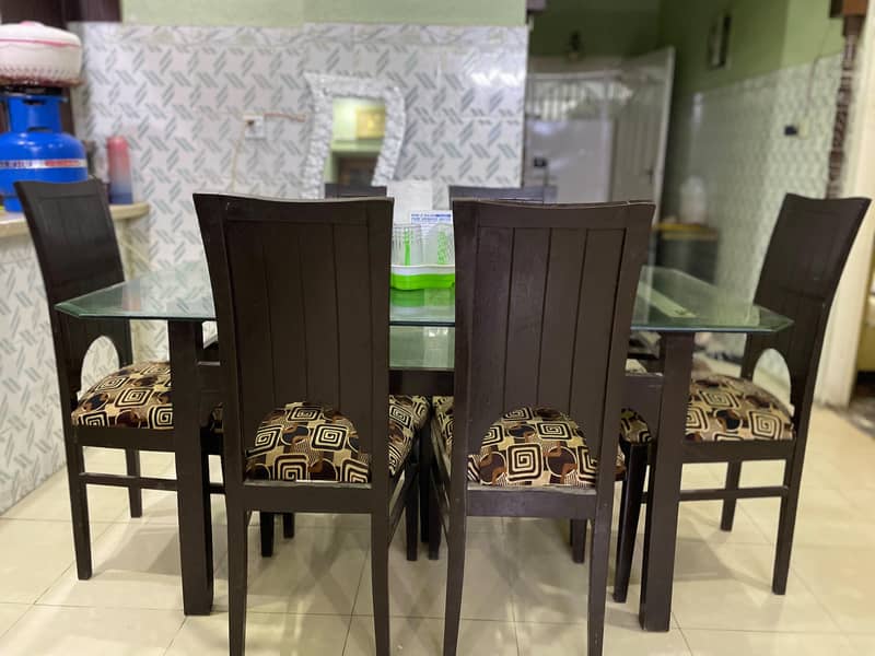 dining table ,6 chairs 0