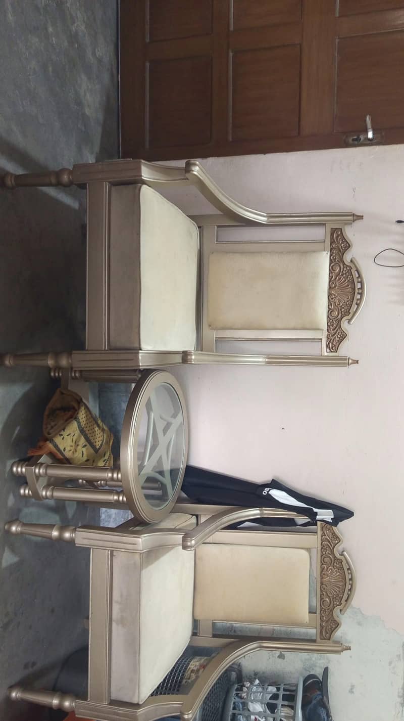 2 chairs & one table 1