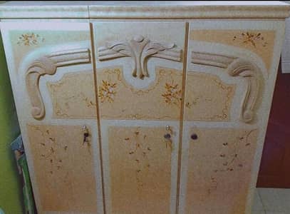 3-doors wooden Almari for sale
