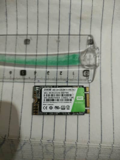 Western digital 256gb m. 2 sata ssd 93%
