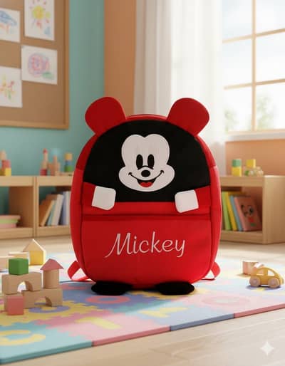 Mickey Mouse 3D Kids Backpack 