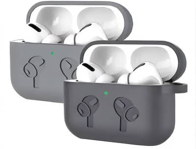 Premium Grey Silicone AirPods Case for Protection & Style
