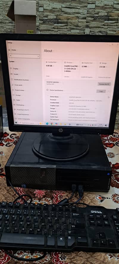 Dell Computer Setup + Moniter + Accessories