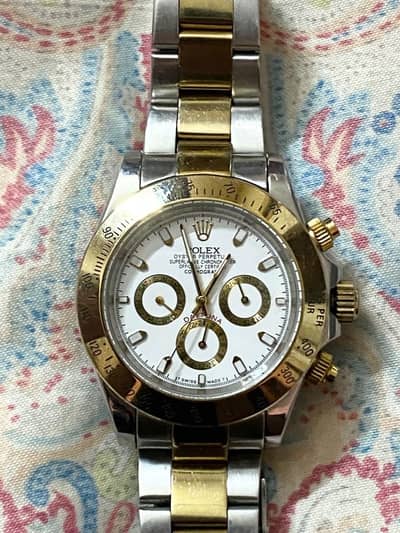 Rolex Daytona Style Watch – Two Tone – Chronograph Dial