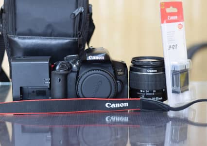 Canon 750d with 18-55mm lens | Fast video autofocus +wifi+touch lcd