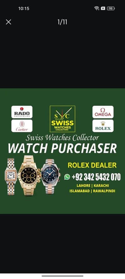 I buy old watches Rolex Omega Cartiar IWC Tudor Piaget Chopard Tag