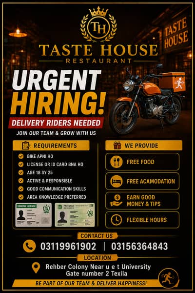 Delivery riders