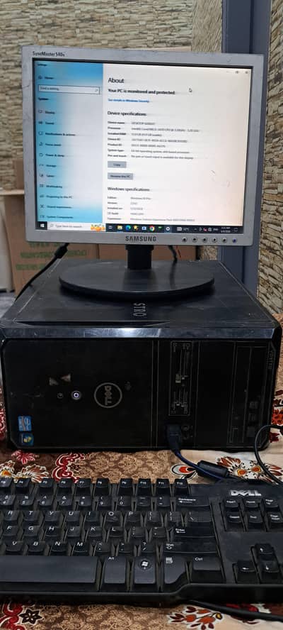 Dell Computer Setup + Moniter + Accessories