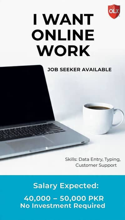 I want online work.