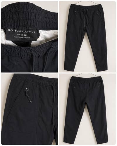 No Boundaries Black Jogger Trouser – Size L (36-38)