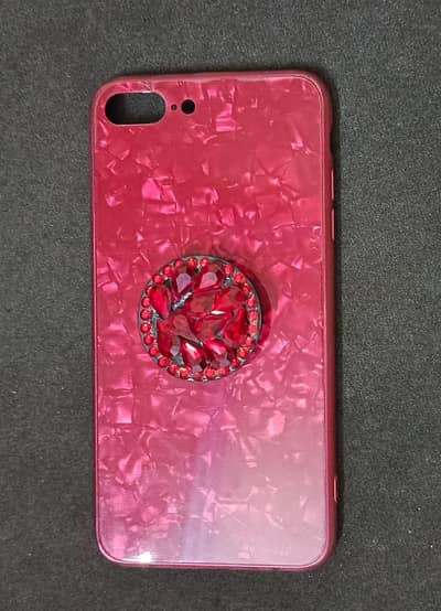 Iphone 7 plus phone case with phone ring holder
