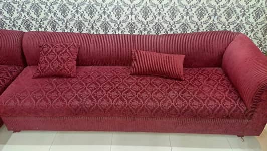 New like used L shape sofa