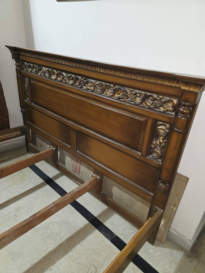 Solid Wooden king bed 2