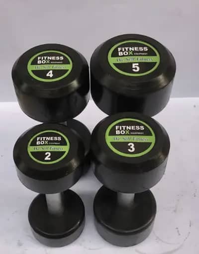 Premium Rubber Dumbbells and Gym equipments on cheapest Price