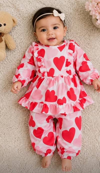 Baby Girl Frock Set 3 Months | ~~Rs. 1500~~ Rs. 999 Only