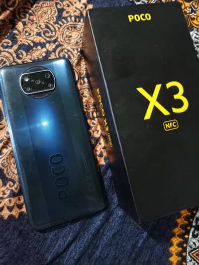 Xiaomi POCO X3 NFC with box 6gb RAM 128gb storage 64mp camera all ok