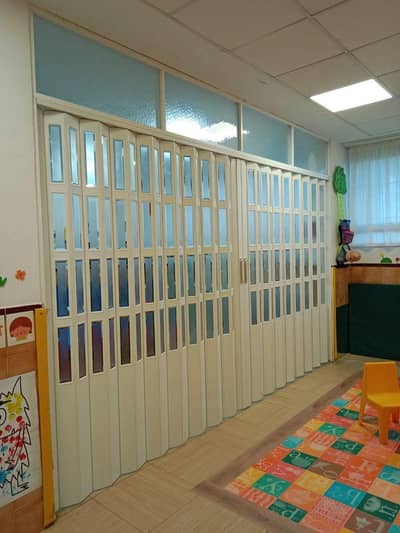 Room divider PVC folding door