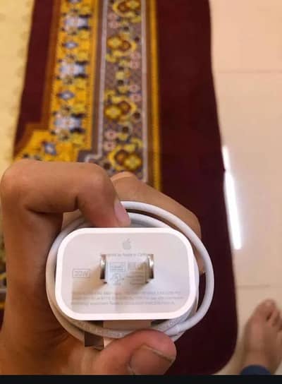APPLE IPHONE 100 ORIGINAL 20 WATT FAST CHARGER AND APPLE CABLE FORSALE