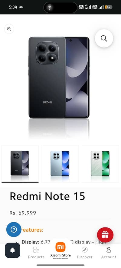 Redmi note 15 just box open full warranty