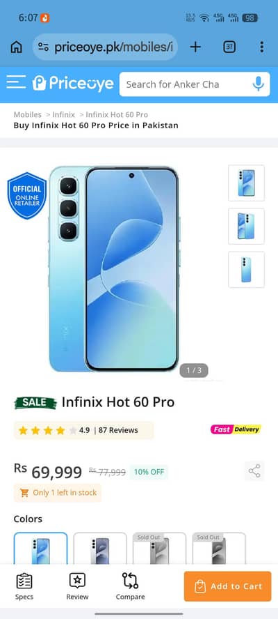 Infinix Hot 60 Pro
