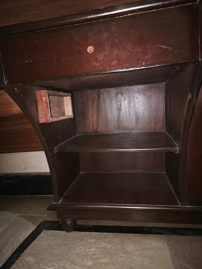Large Wooden Showcase / Storage Cabinet / Bookcase with Drawers