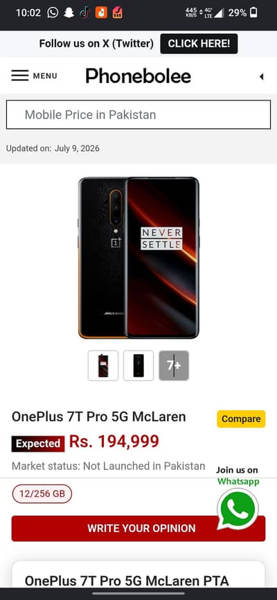 One Plus 7T Pro McLaren