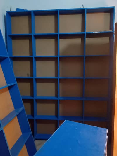 shelves and counter
